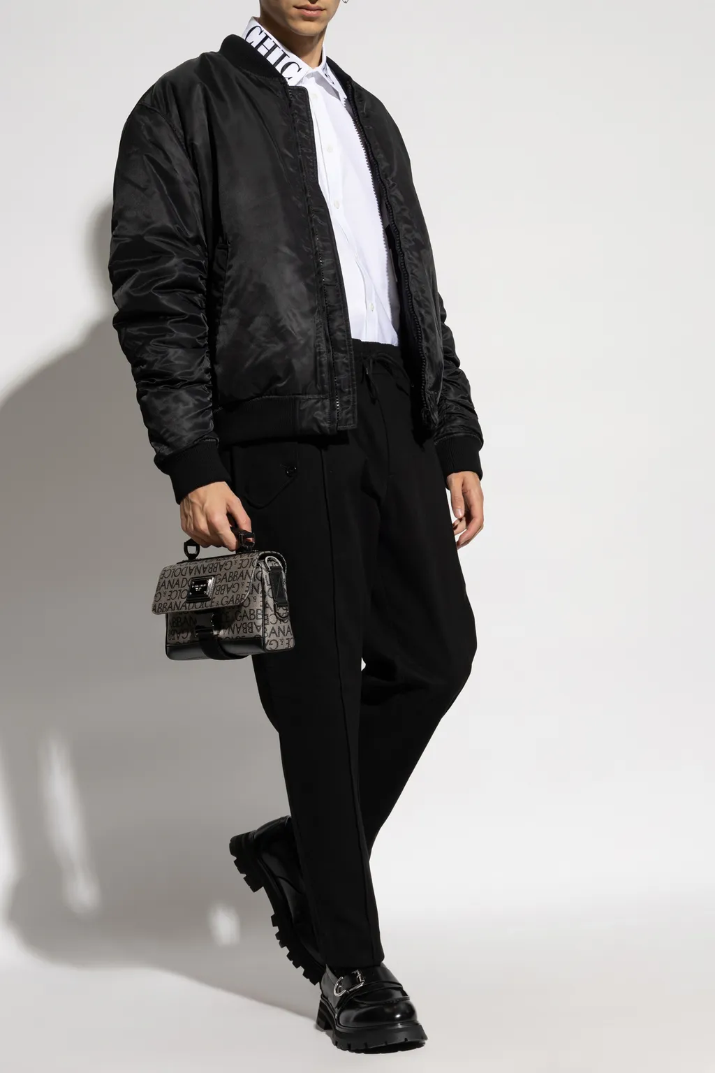 Pleated Straight-Leg Trousers