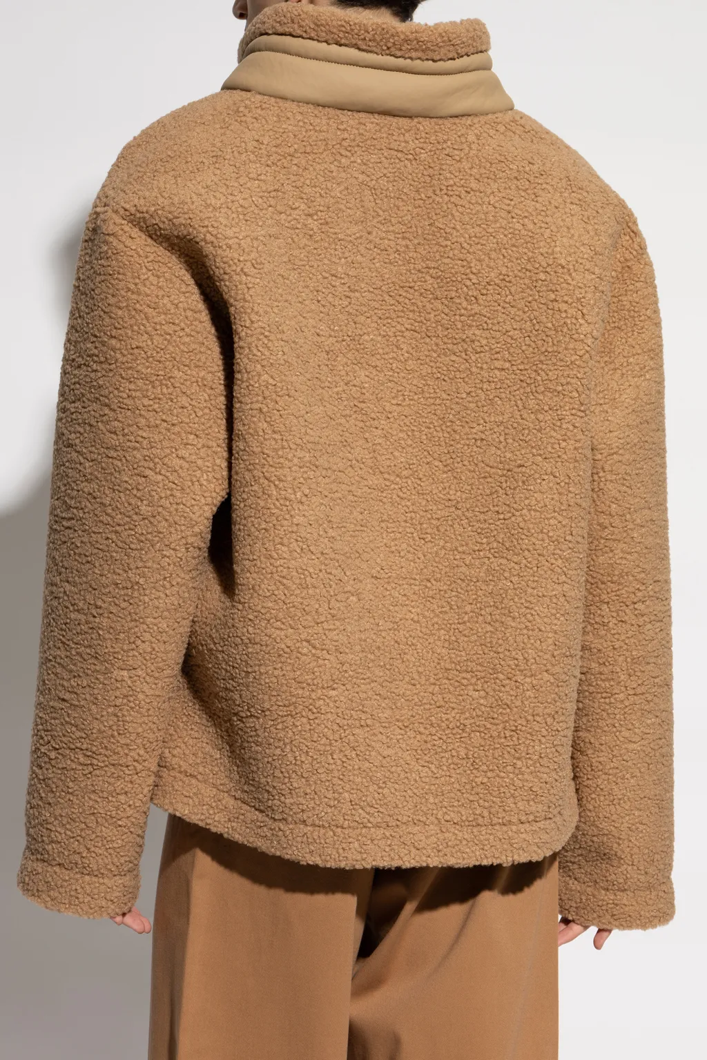 Stand-Up Collar Shearling Jacket