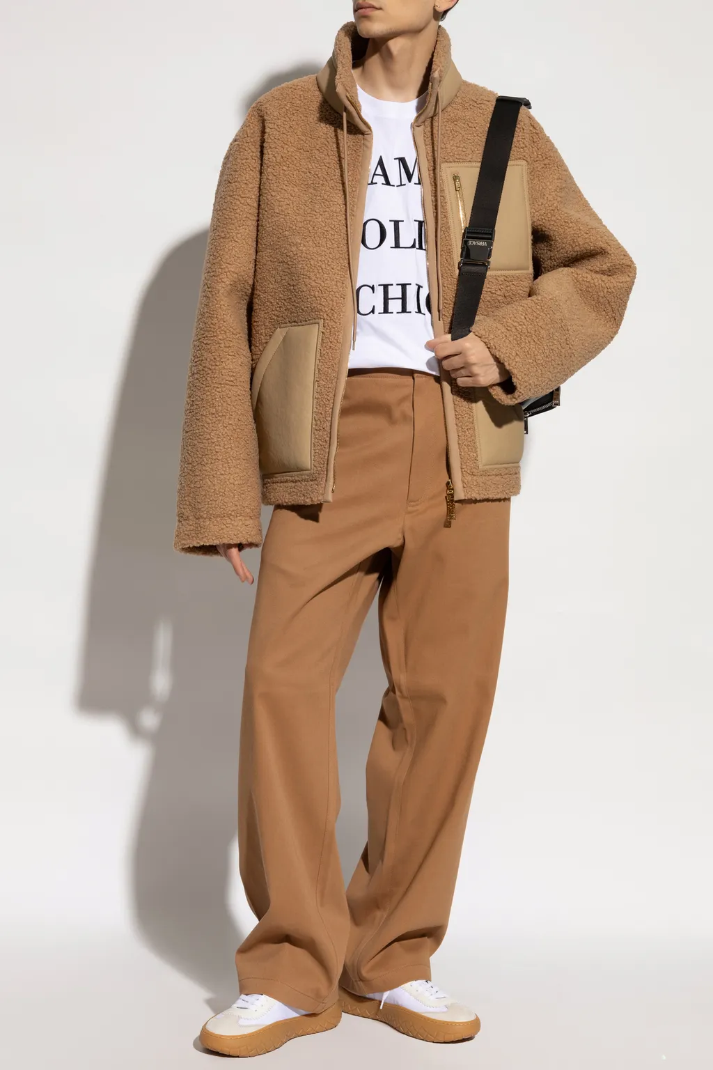Stand-Up Collar Shearling Jacket