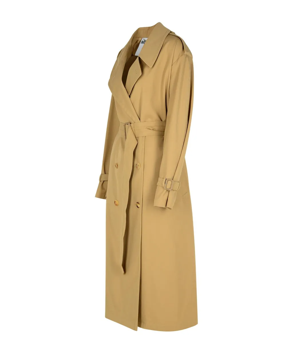 Double Breasted Belted Trench Coat