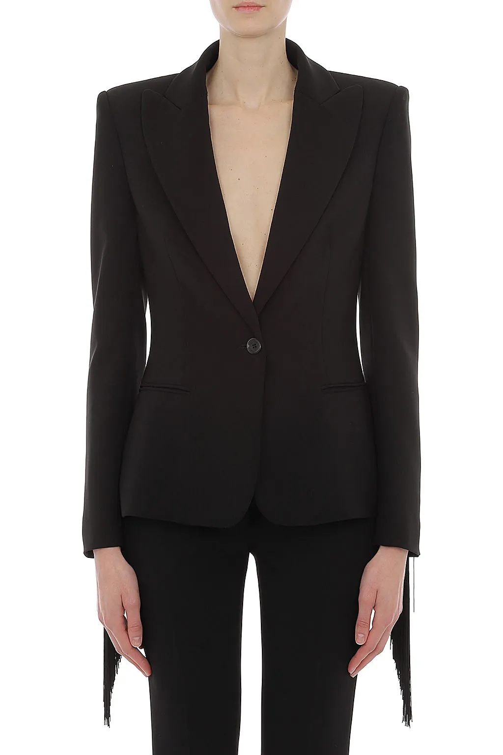 Fringe Detailed Blazer