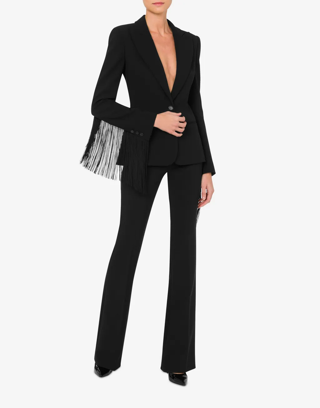 Fringe Detailed Blazer