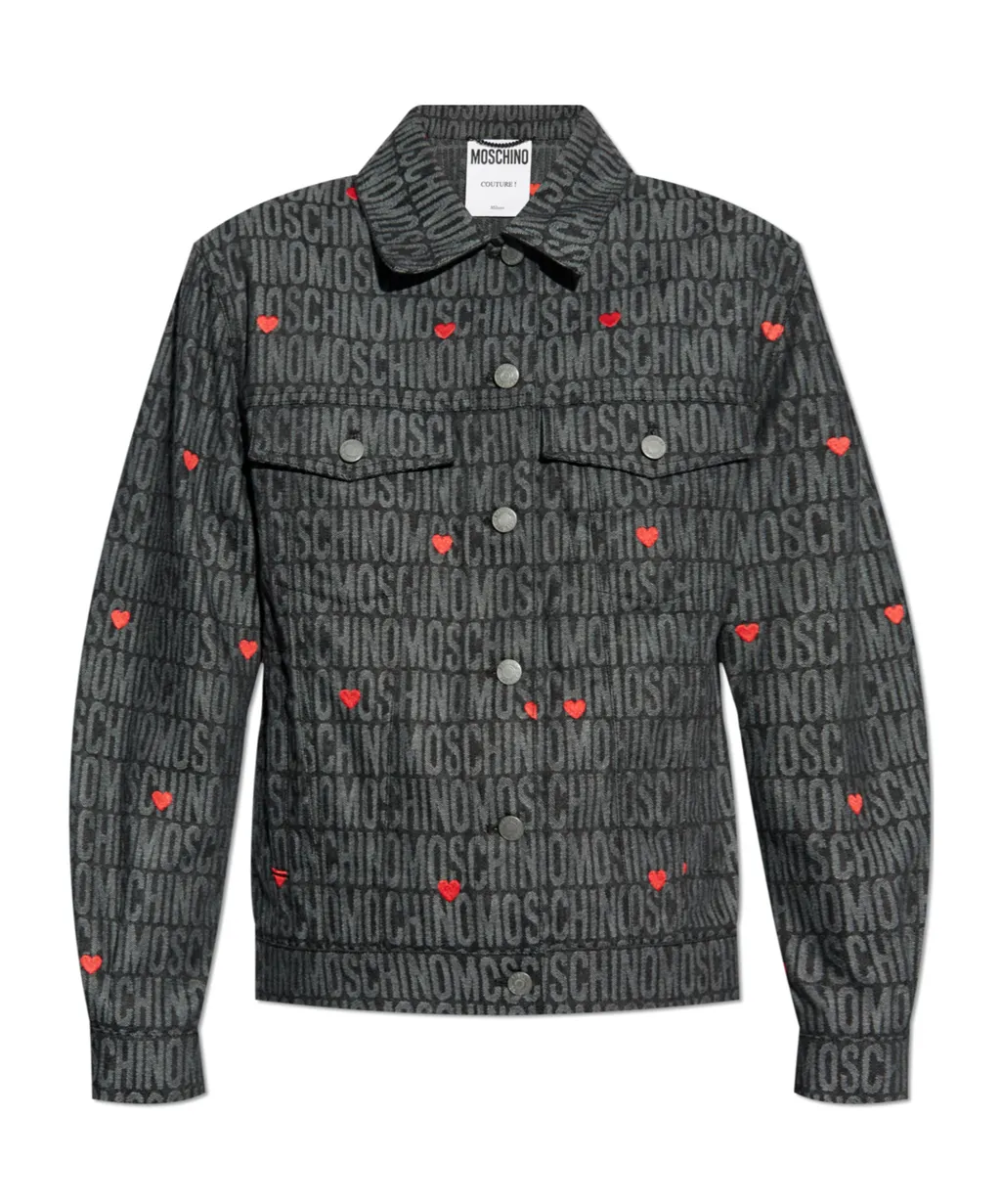 Monogrammed Heart Embroidered Jacket