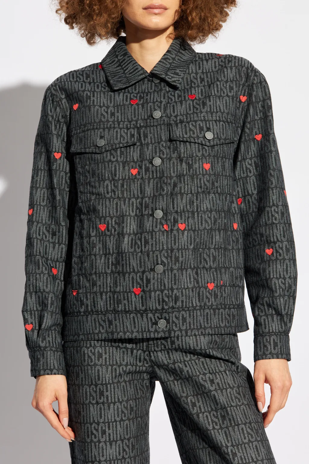 Monogrammed Heart Embroidered Jacket