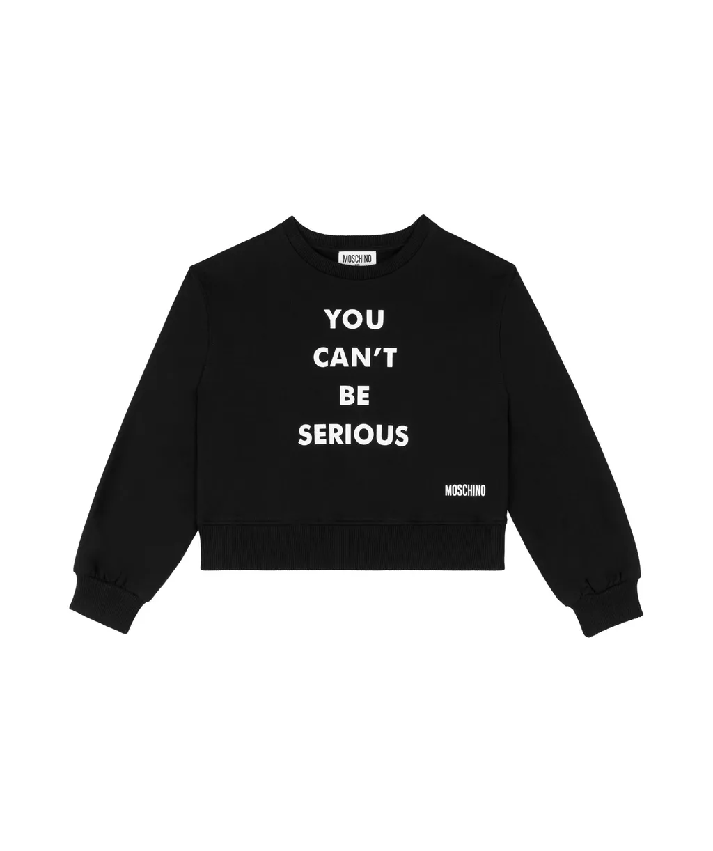 Slogan-Print Cotton Sweatshirt
