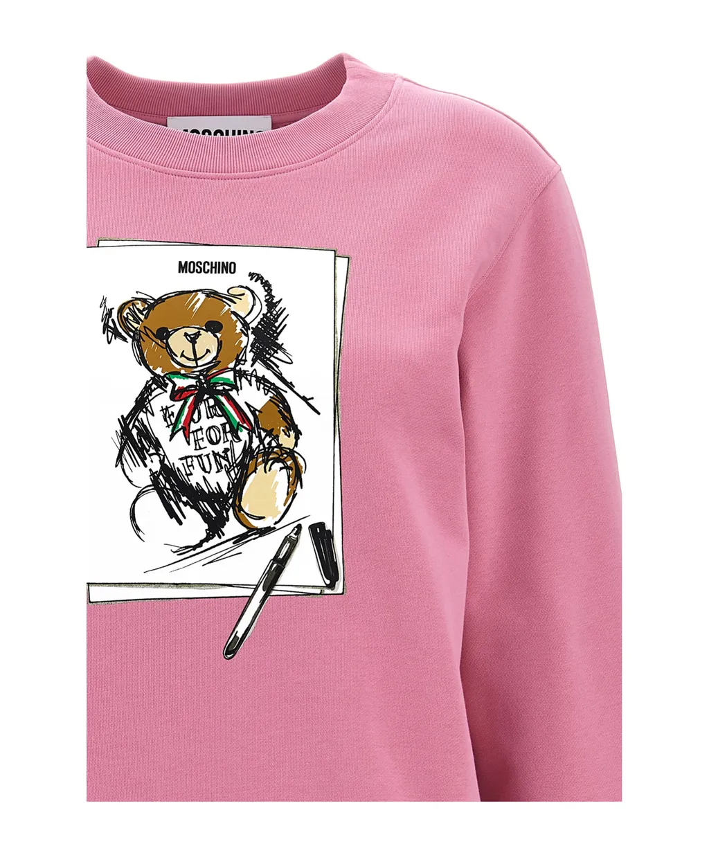 Graphic Printed Crewneck Sweatshirt