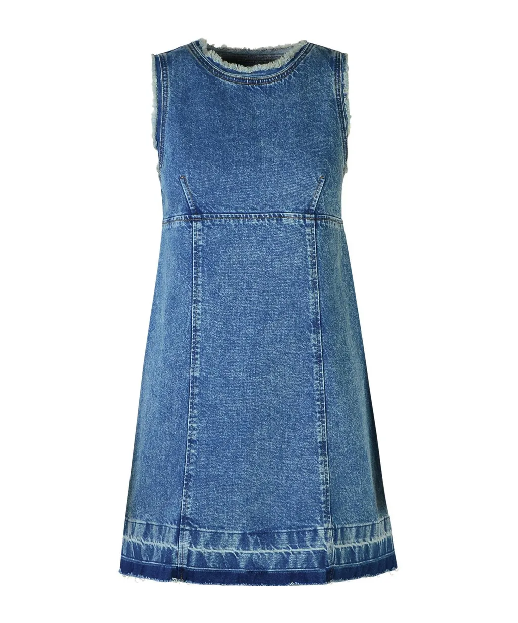 Sleeveless Denim Mini Dress
