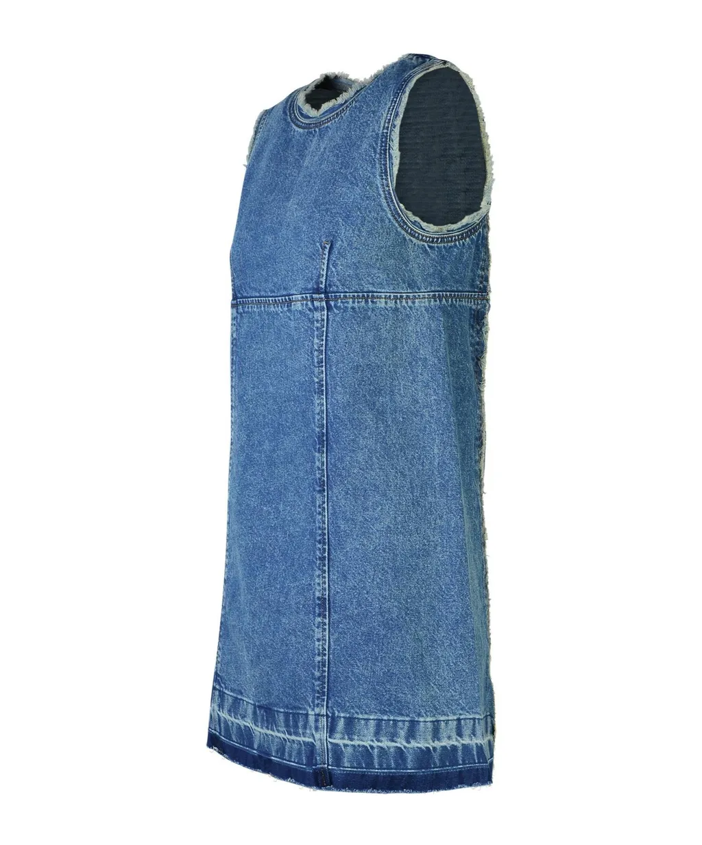 Sleeveless Denim Mini Dress
