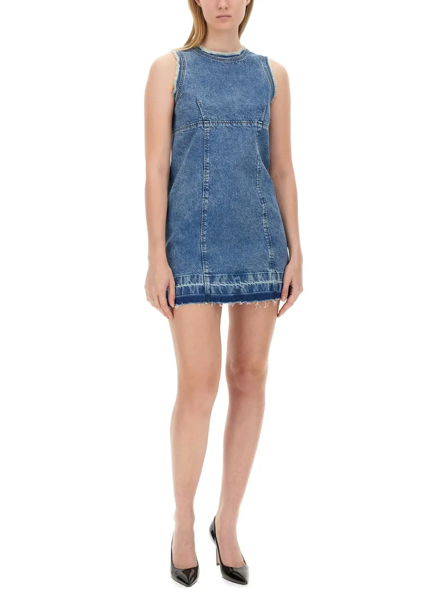 Sleeveless Denim Mini Dress