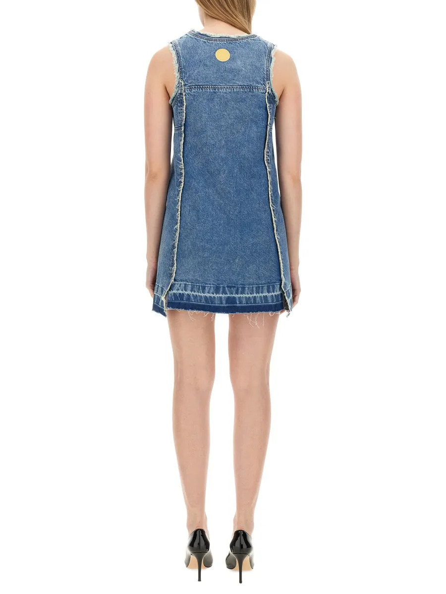 Sleeveless Denim Mini Dress