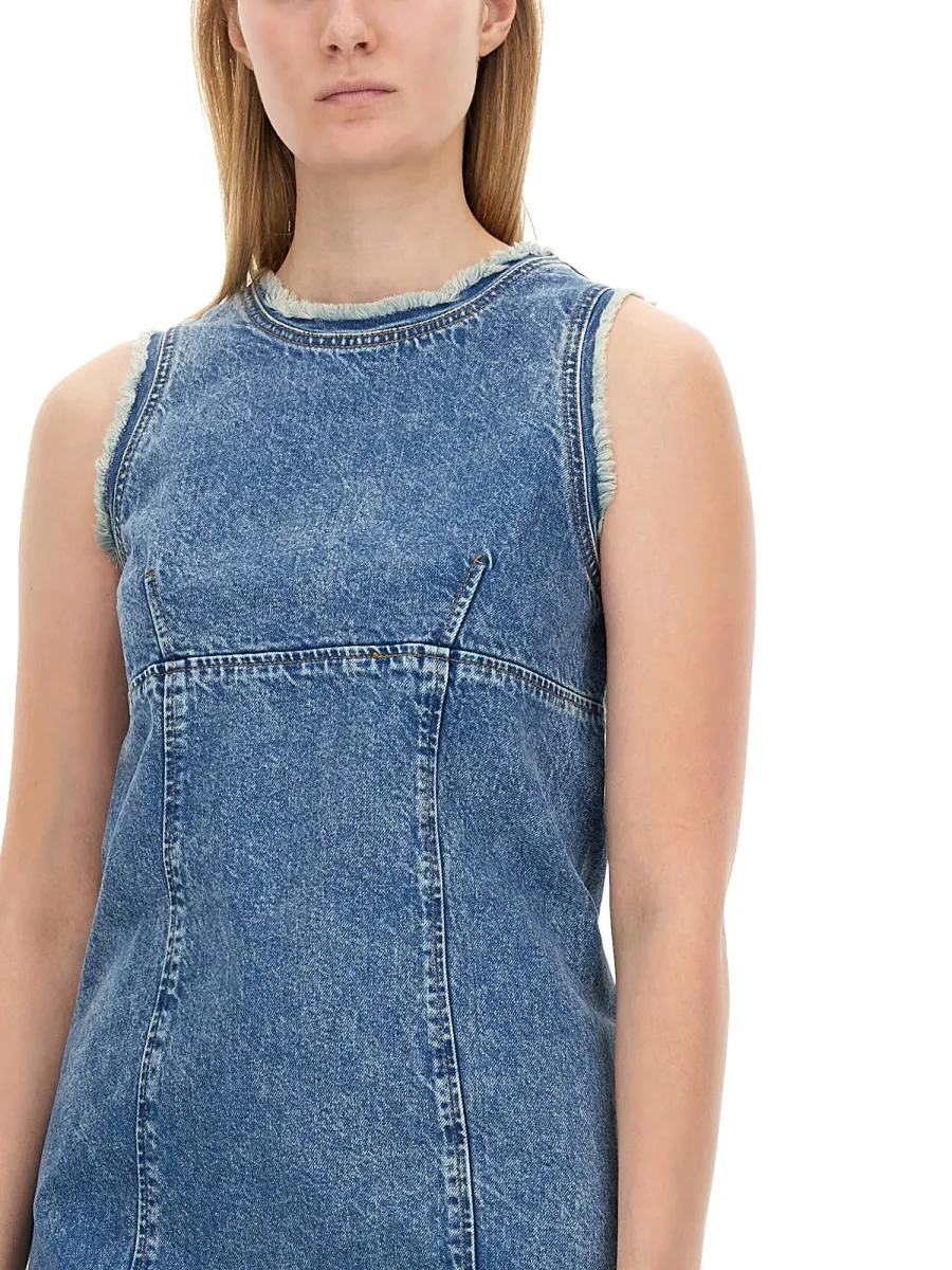 Sleeveless Denim Mini Dress
