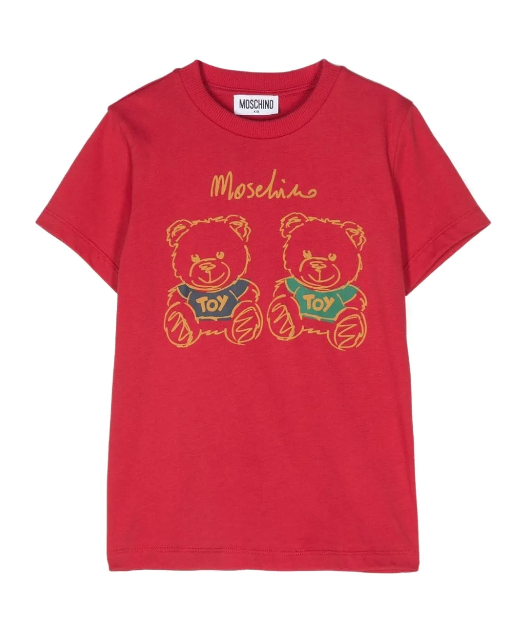 Raised Teddy Bear Cotton T-Shirt
