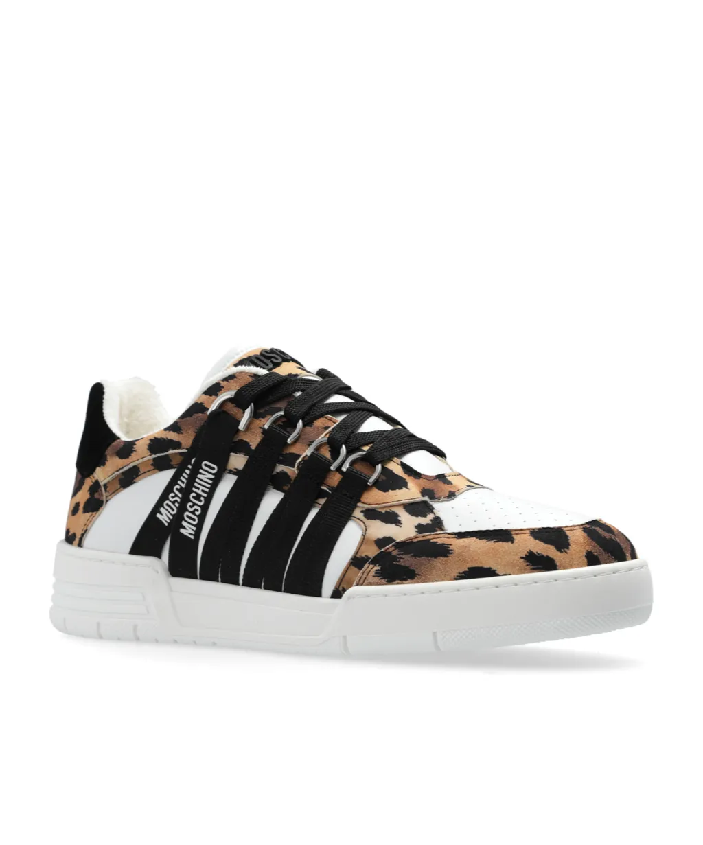 Leopard Print Low-Top Sneakers