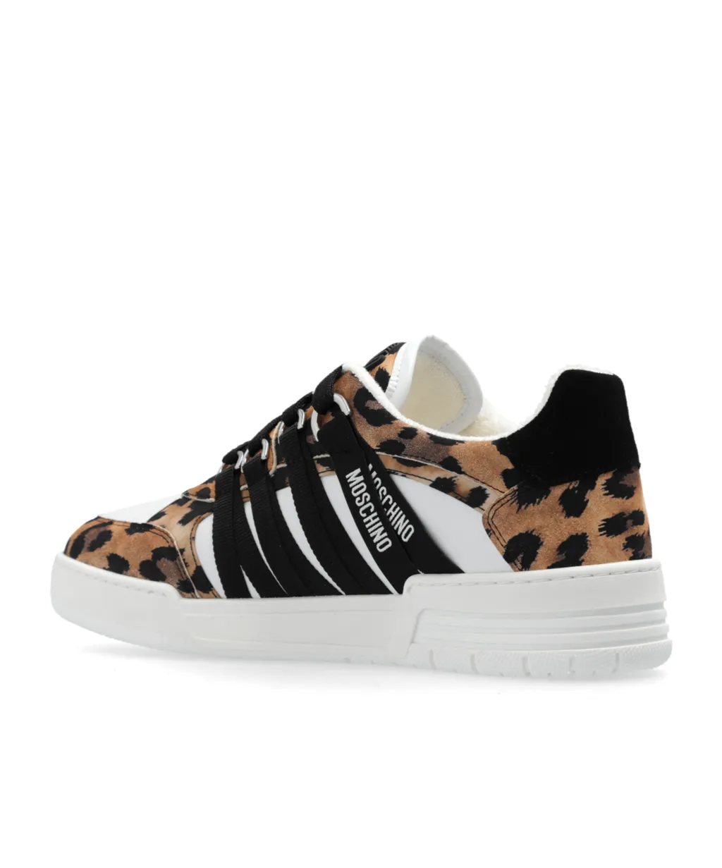 Leopard Print Low-Top Sneakers