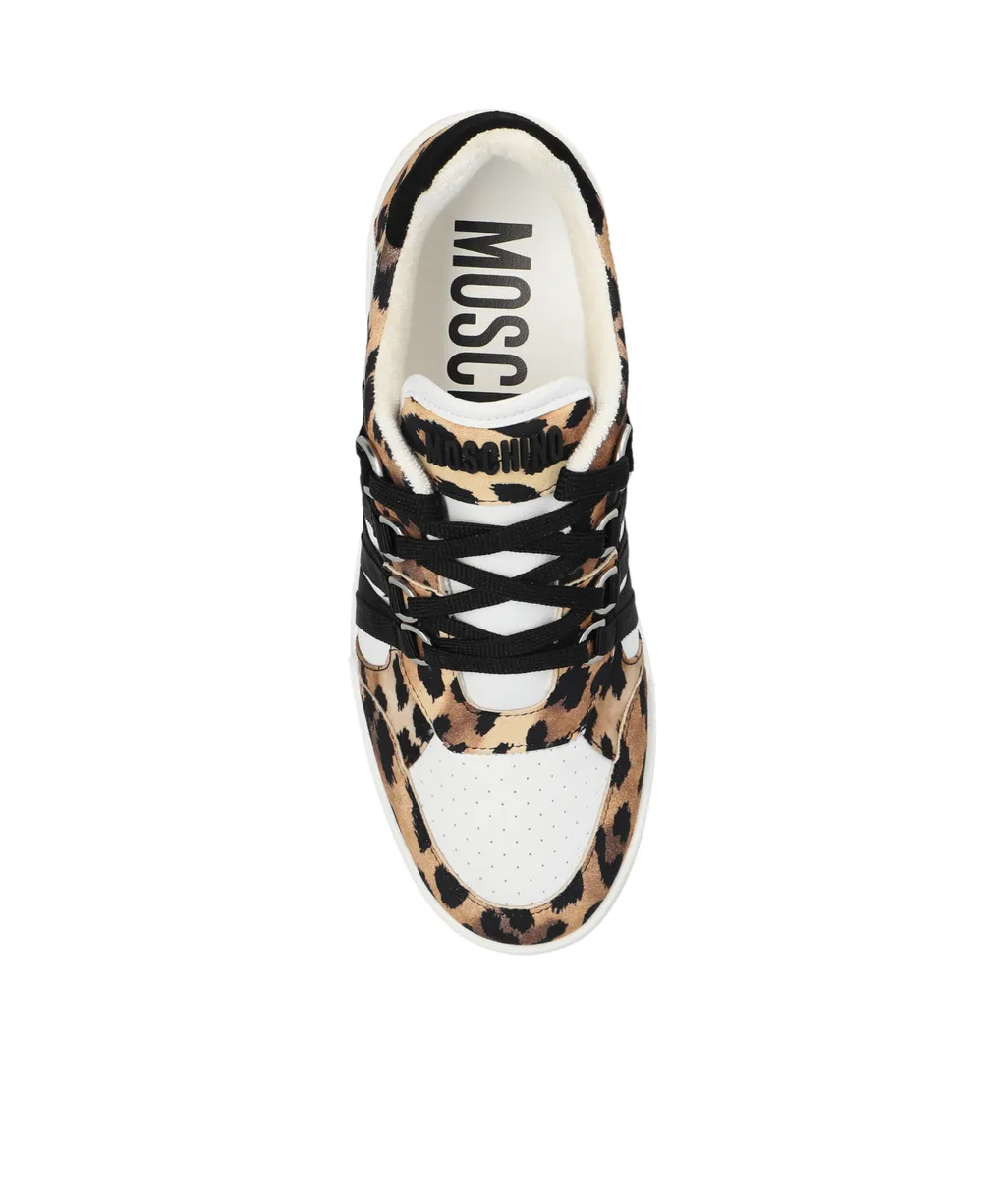 Leopard Print Low-Top Sneakers