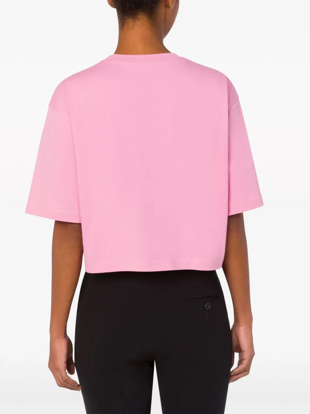 Logo Printed Cropped T-Shirt