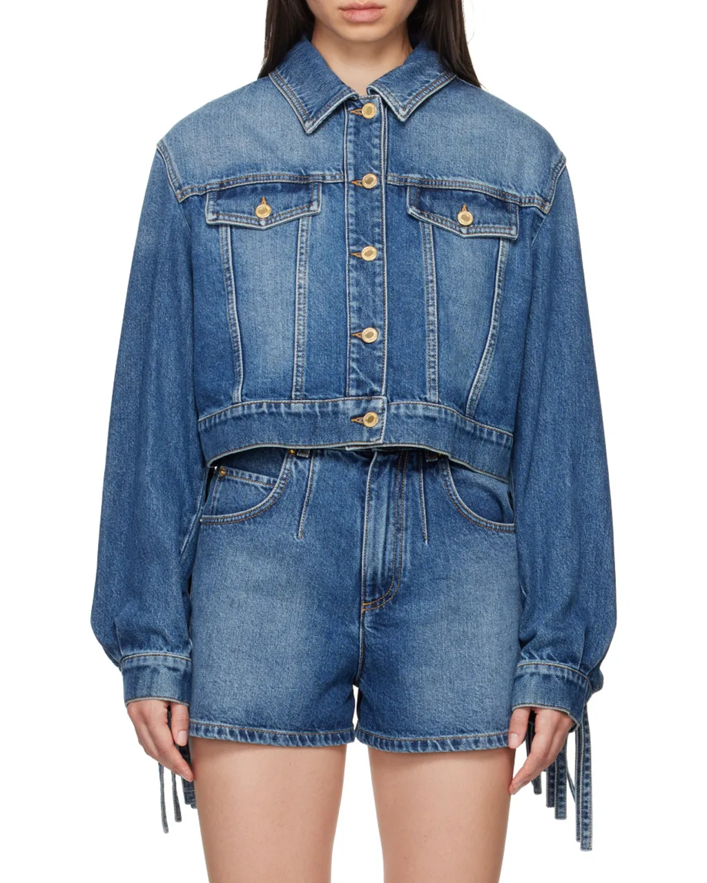 Fringed Denim Jacket