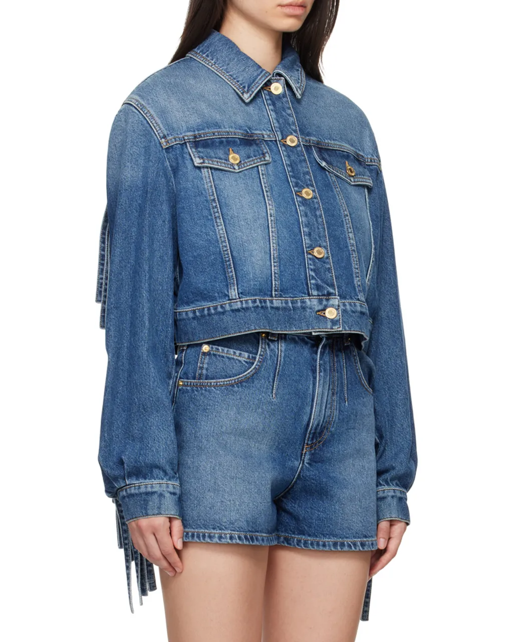 Fringed Denim Jacket