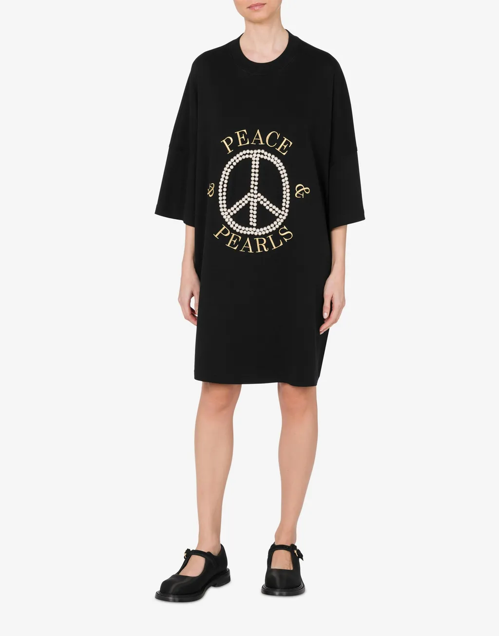 Logo-Print Cotton Dress