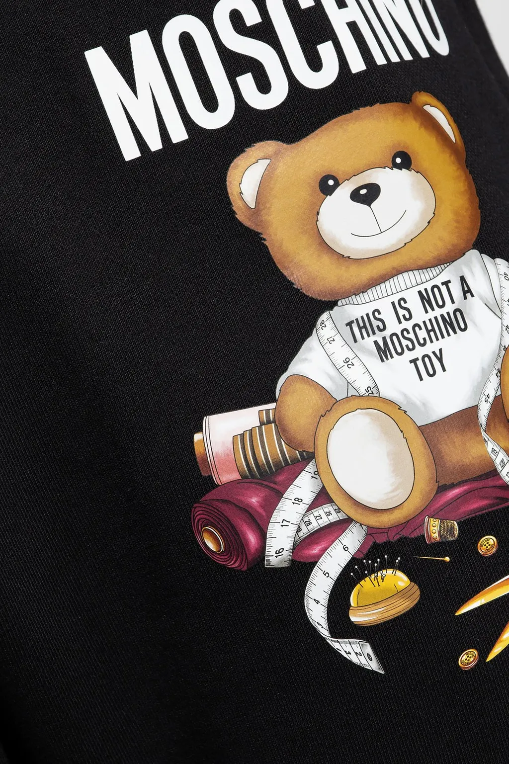 Teddy Bear-Print Cotton Track Pants