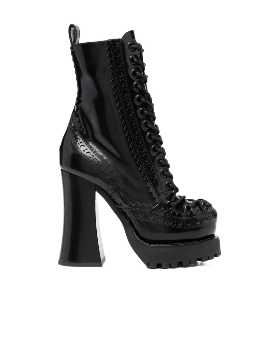 Round-Headed High-Heeled Boots