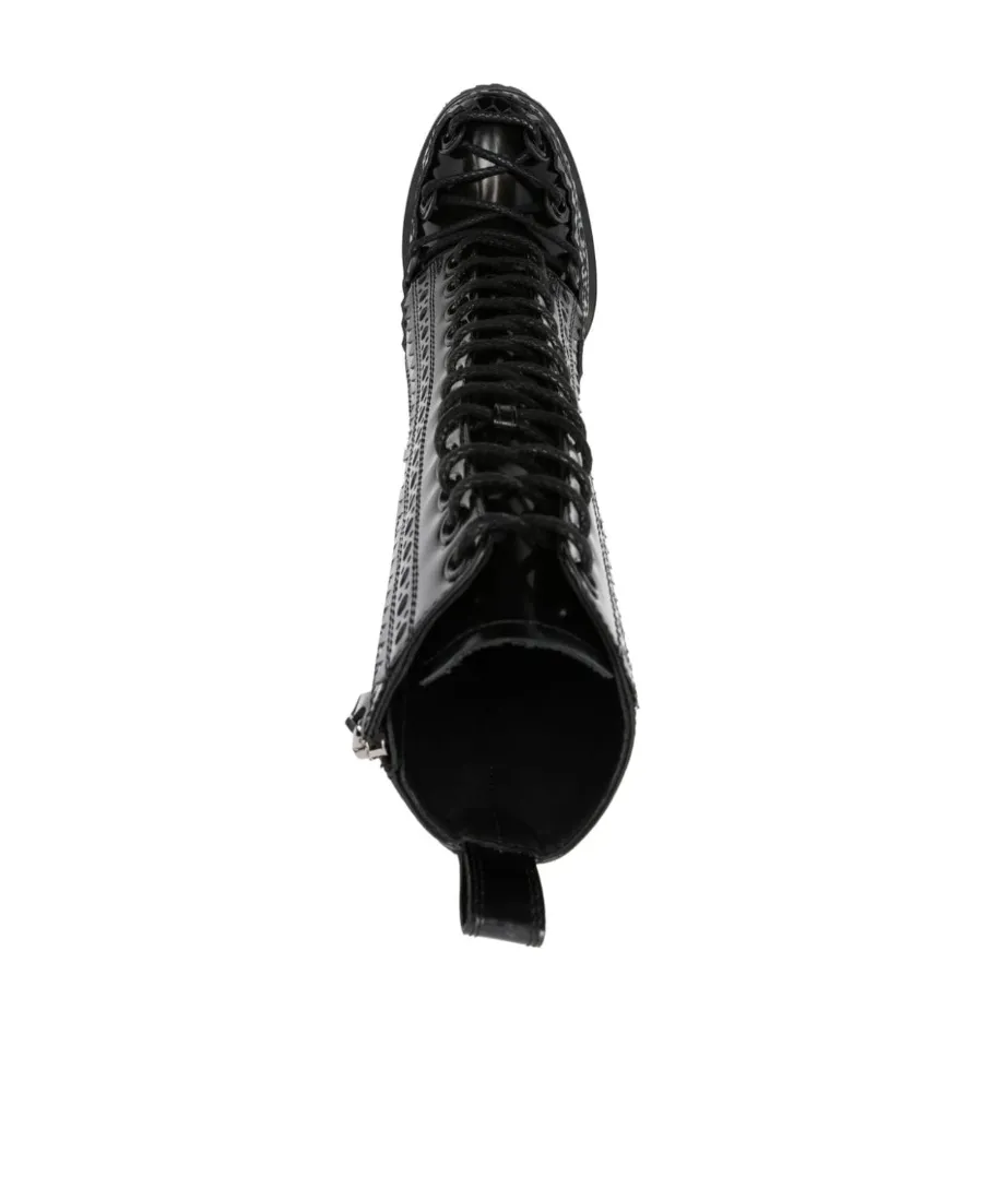 Round-Headed High-Heeled Boots