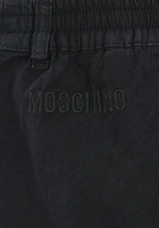 Logo-Embroidered Straight-Leg Trousers