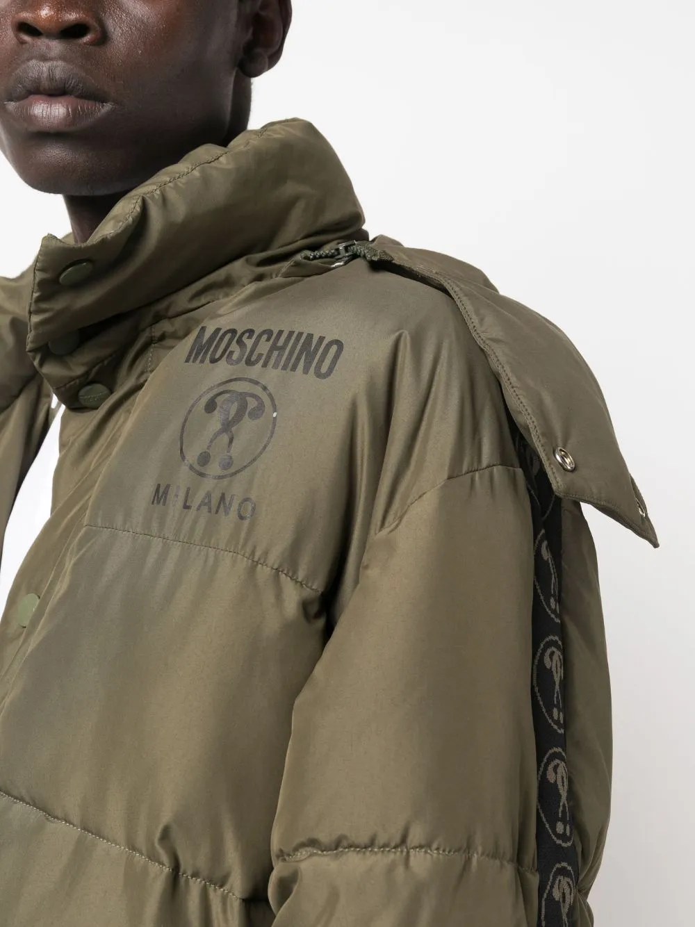 Logo-Print Padded Jacket