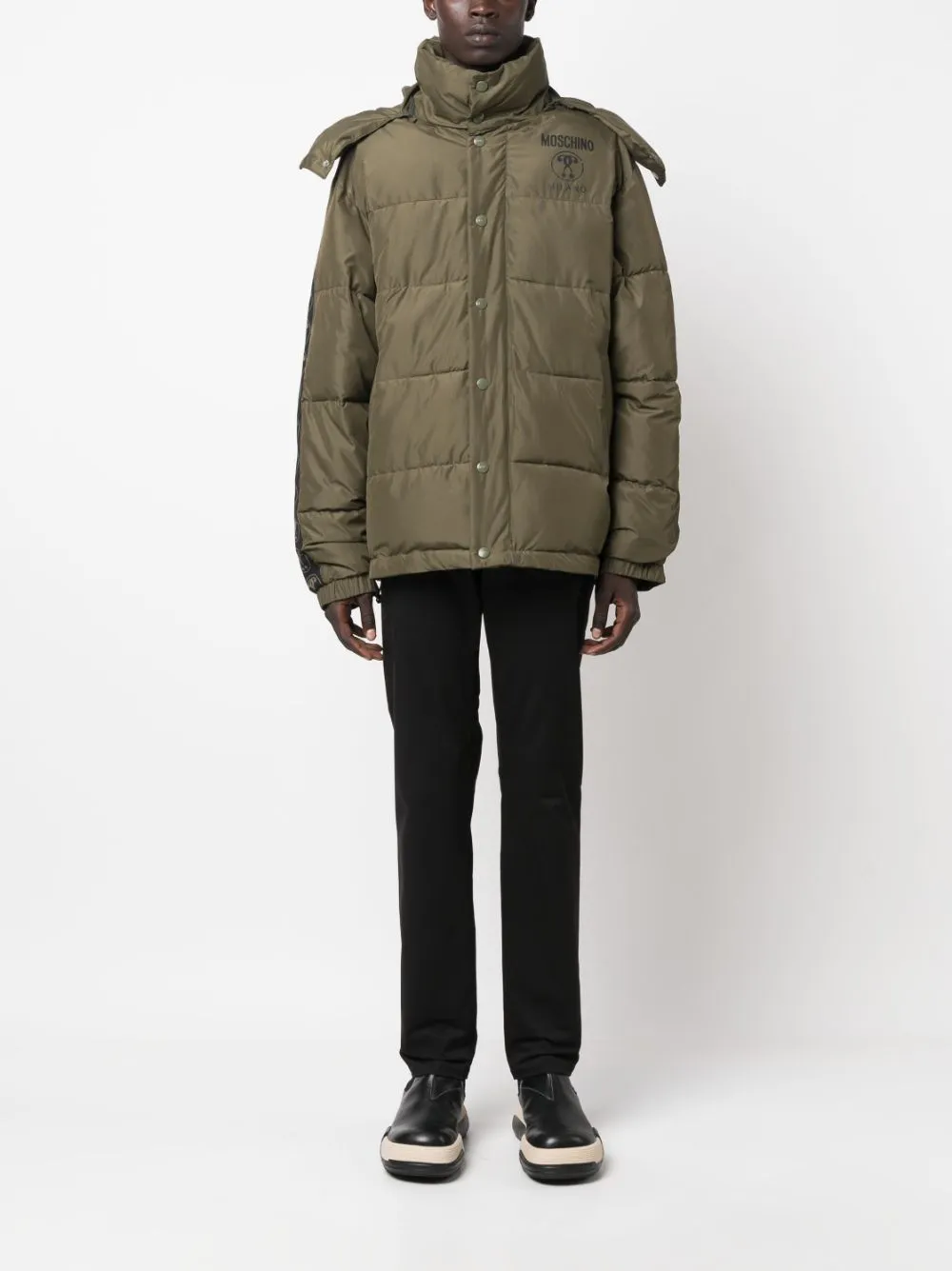 Logo-Print Padded Jacket