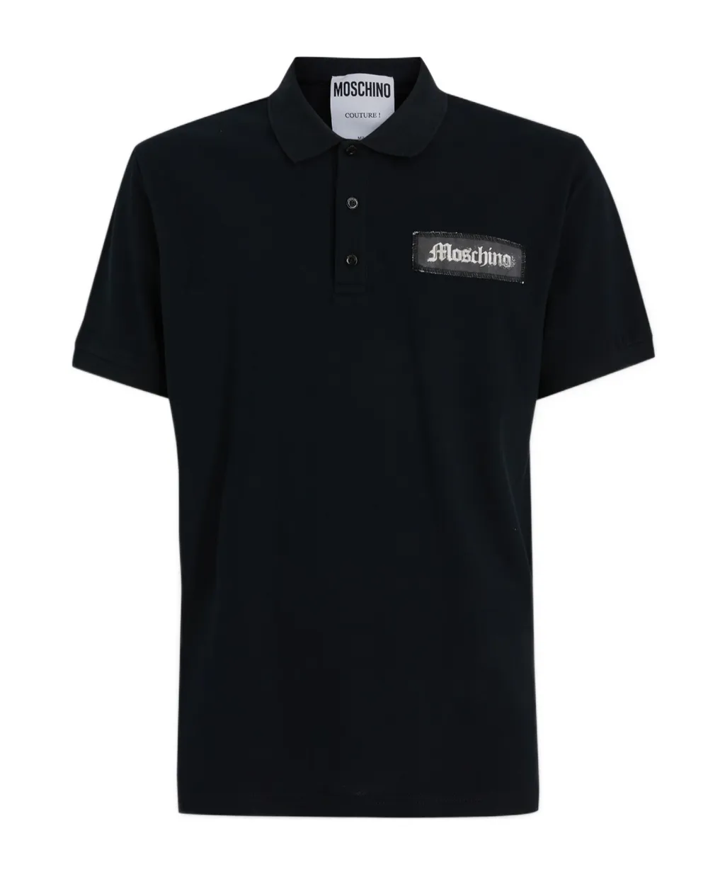 Logo Patch Polo Shirt