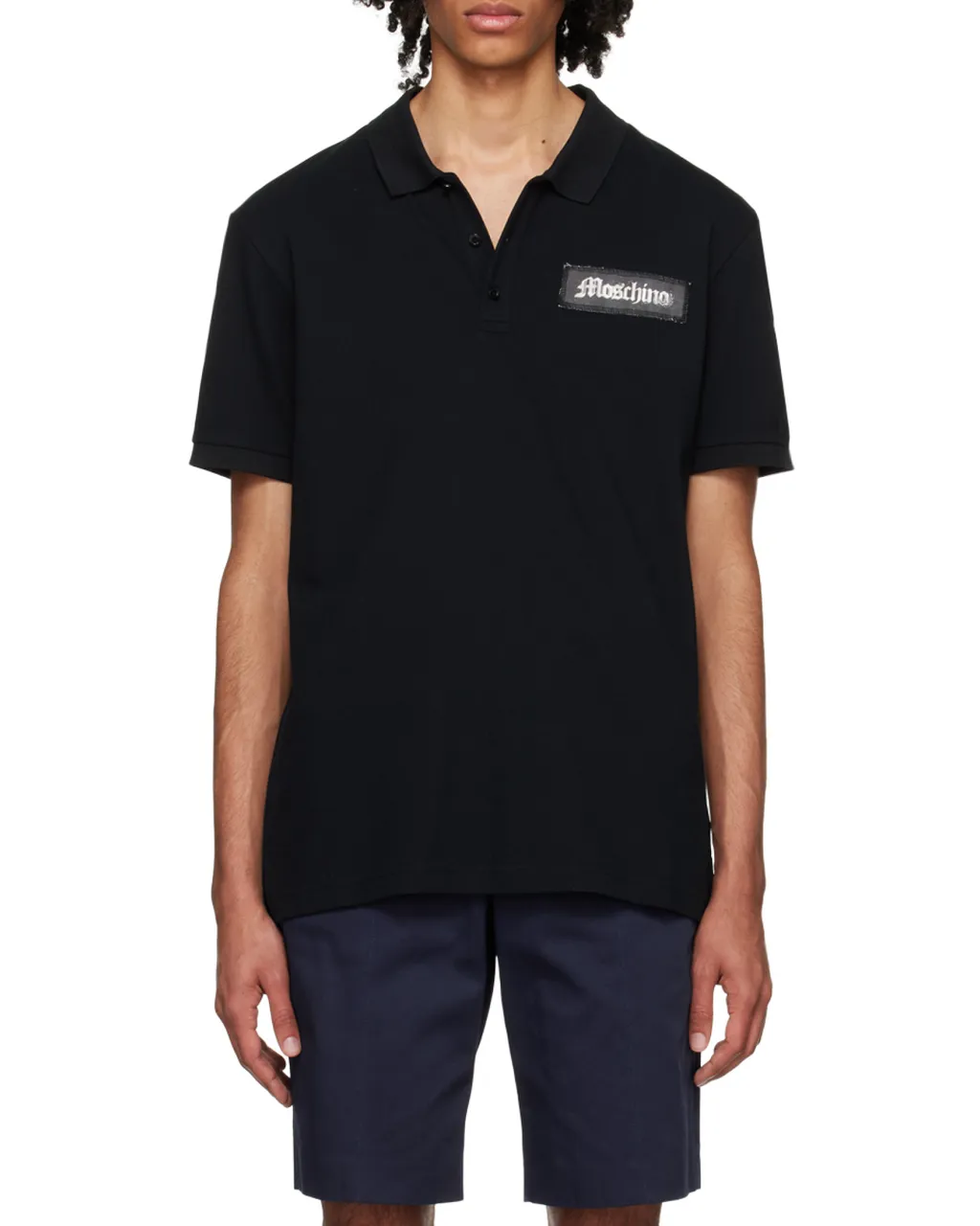 Logo Patch Polo Shirt