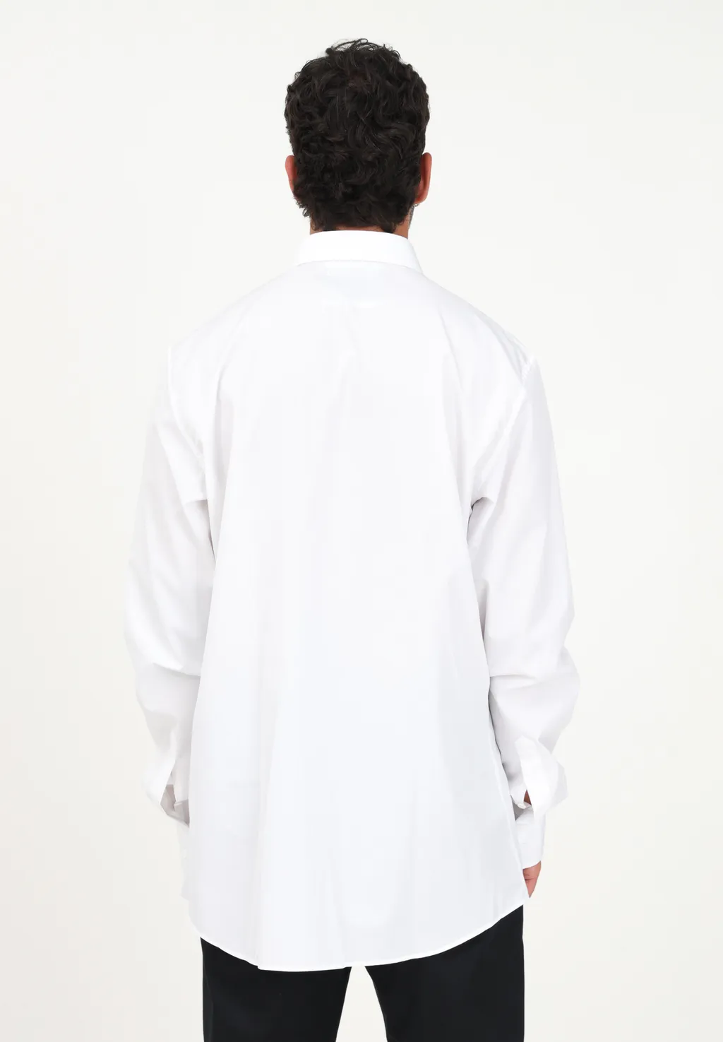Logo-Embroidered Long-Sleeve Cotton Shirt