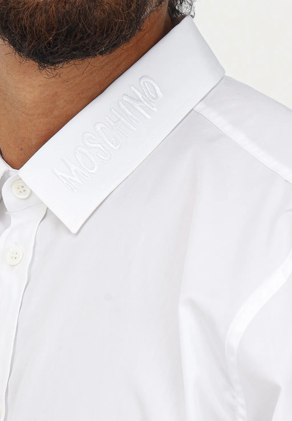 Logo-Embroidered Long-Sleeve Cotton Shirt