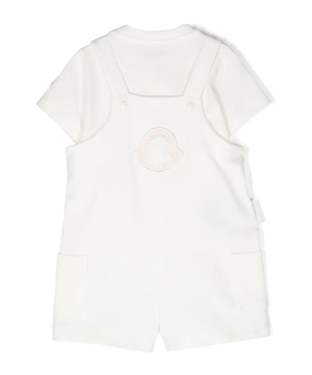 Jersey T-Shirt And Dungaree Set