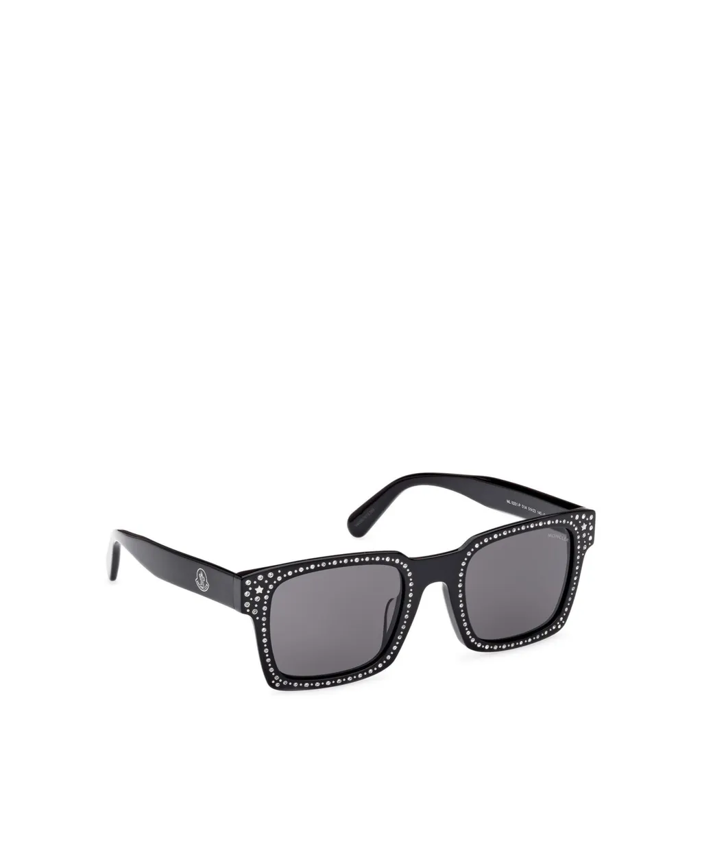 Crystal Embellishment Square-Frame Sunglasses