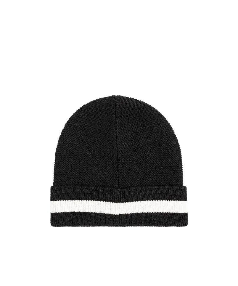 Logo Intarsia Knit Beanie