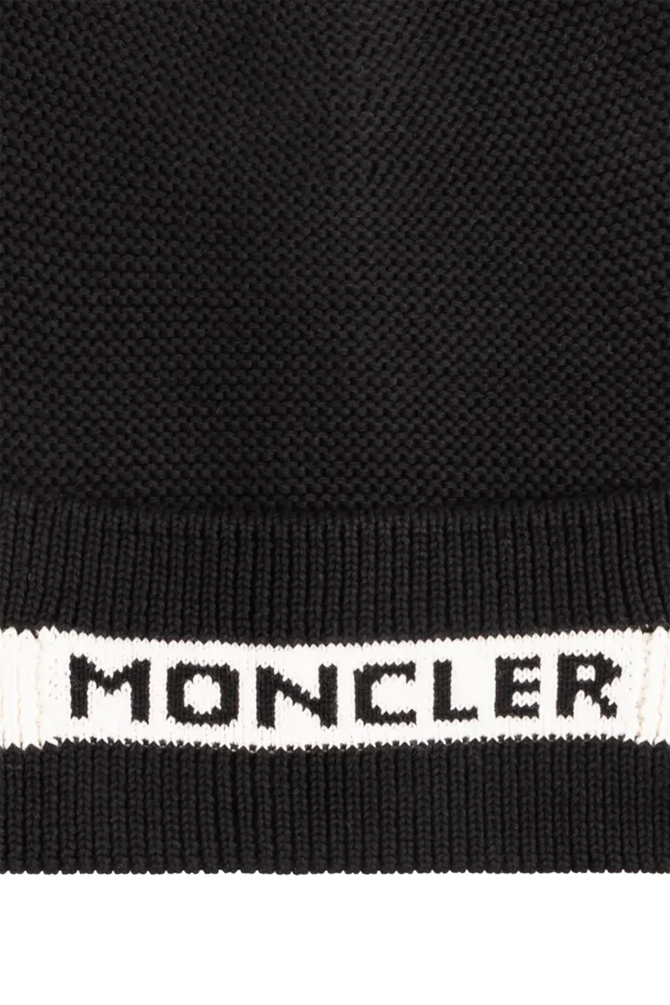 Logo Intarsia Knit Beanie