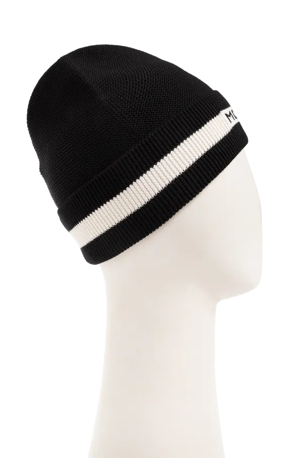 Logo Intarsia Knit Beanie