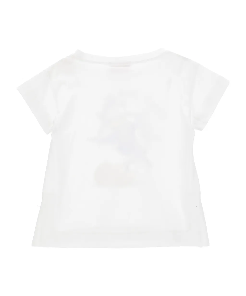 Graphic-Print Rhinestone-Embellished T-Shirt