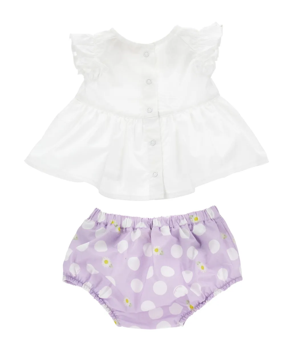 Floral-Print Cotton Short Set