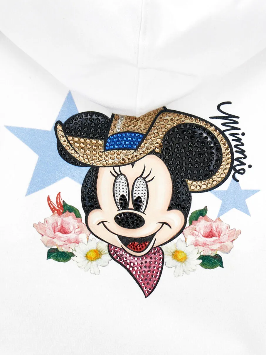 Minnie Cotton Zip-Up Hoodie