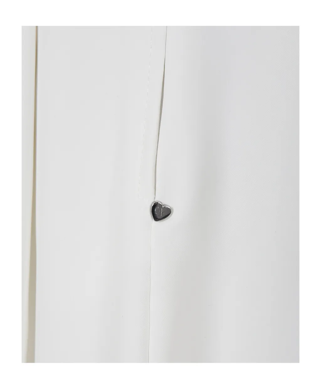 Pintuck Wide-Leg Trousers