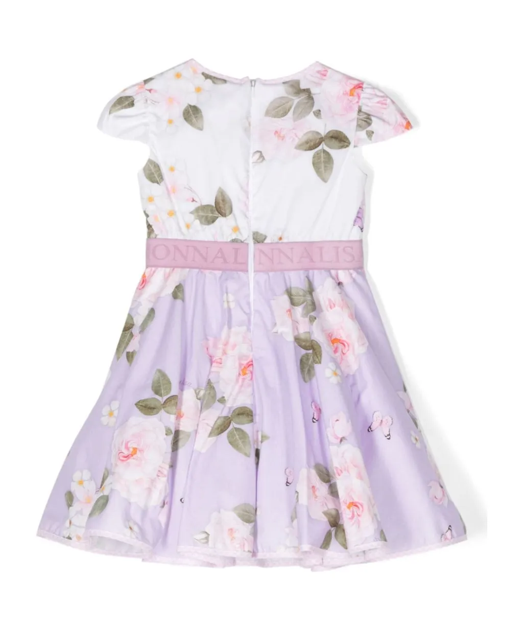 Floral-Print Flared Dress