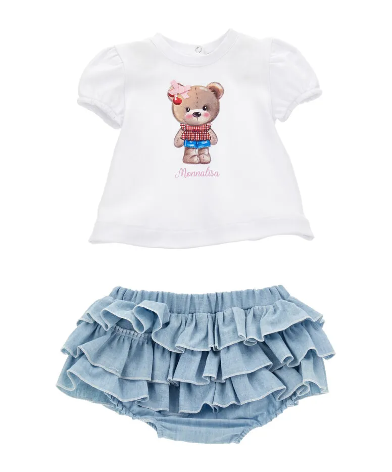 Logo-Printed Bloomers Set