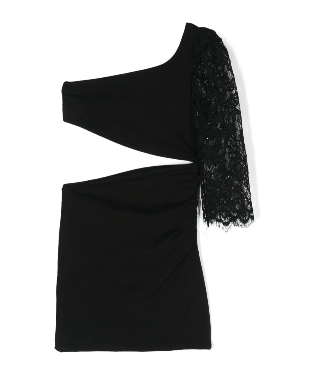 One-Sleeve Cut-Out Dress