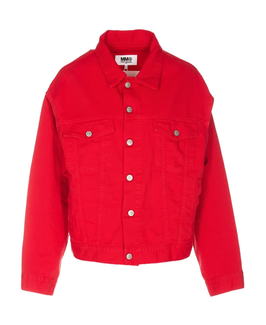 Cut-Out Denim Jacket