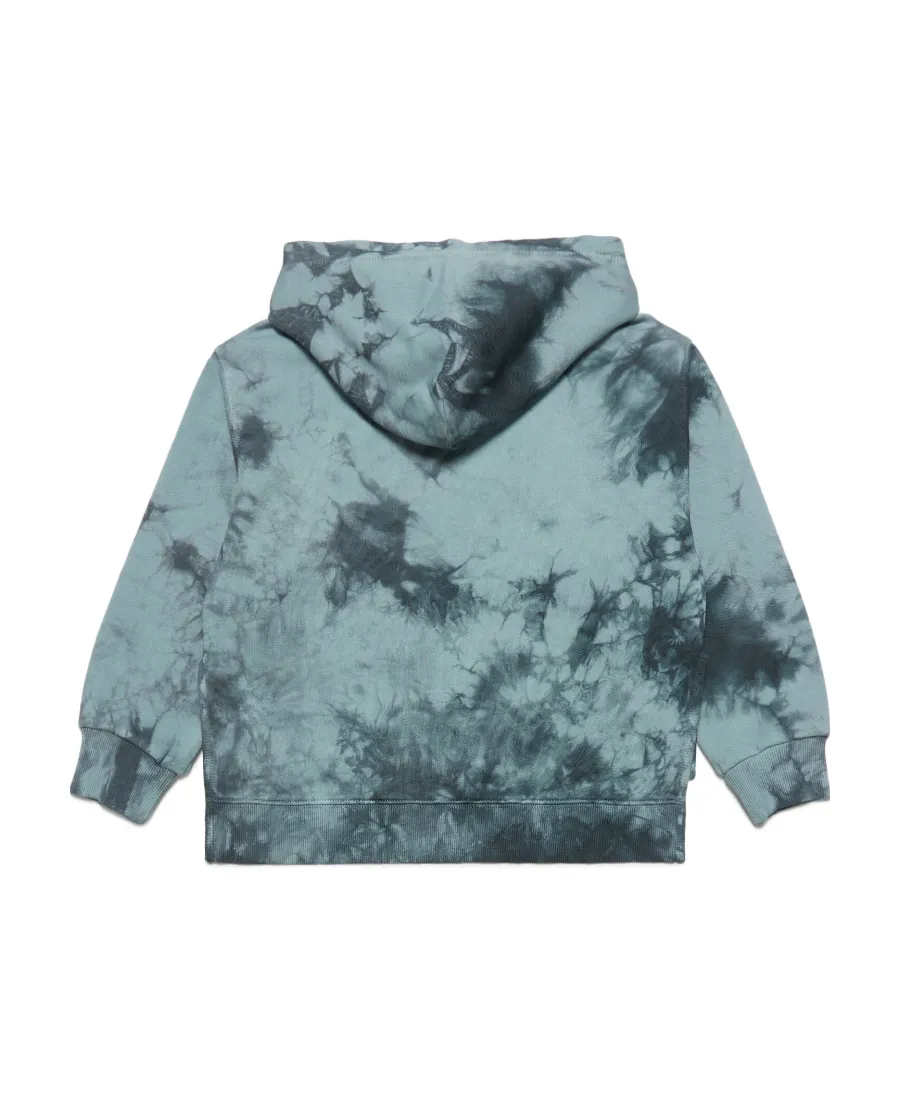 Tie-Dyed Drop Shoulder Hoodie