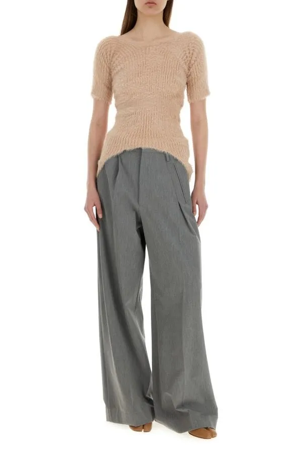 Short-Sleeved Knitted Jumper