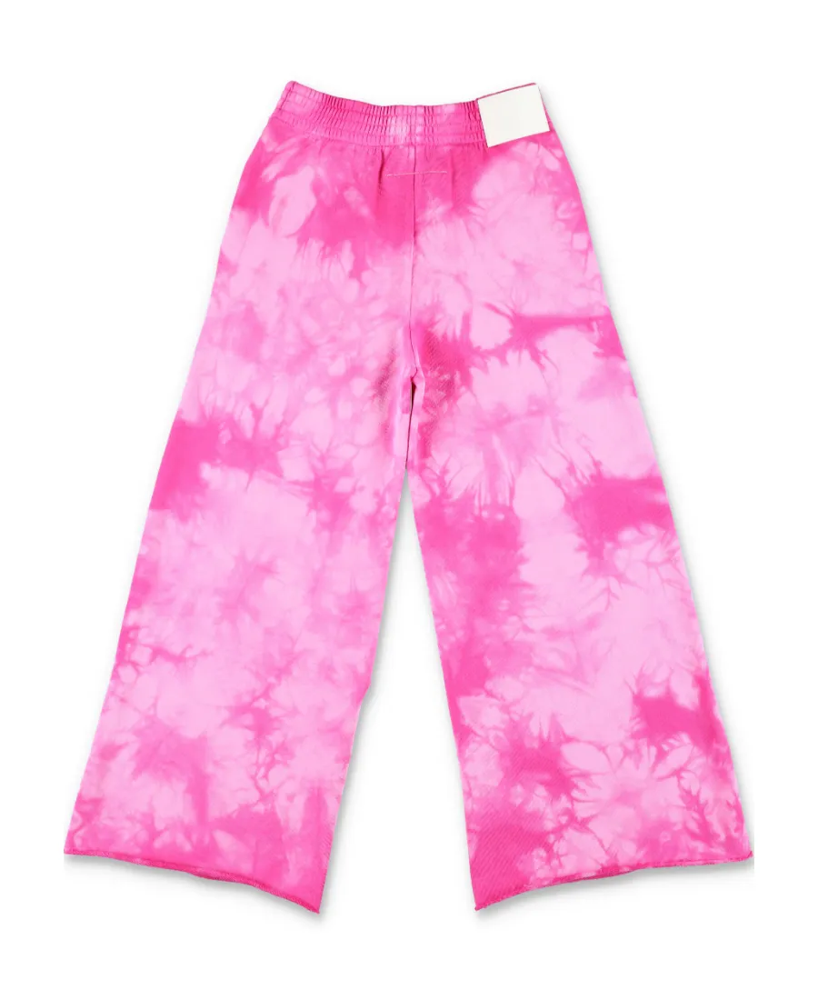 Logo-Patch Tie-Dyed Trousers