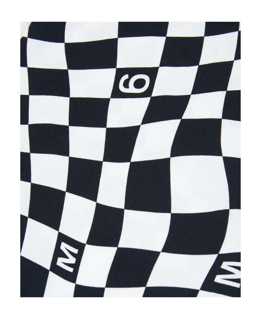Checked Crewneck T-Shirt